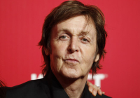 Paul McCartney poses at the 2012 MusiCares Person of the Year tribute honoring McCartney in Los Angeles